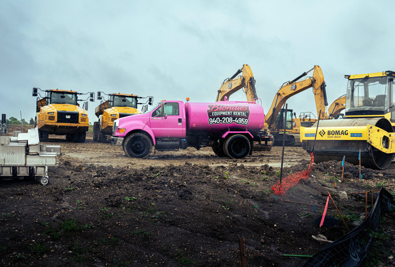 Blondies Equipment Rental Dallas Fort Worth Water Truck & Various Equipment