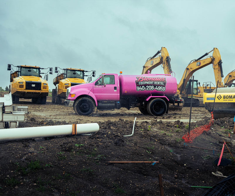 Commercial-Construction-Equipment-on-Construction-Site-Justin-Texas- Commercial Construction Equipment on Construction Site Justin Texas